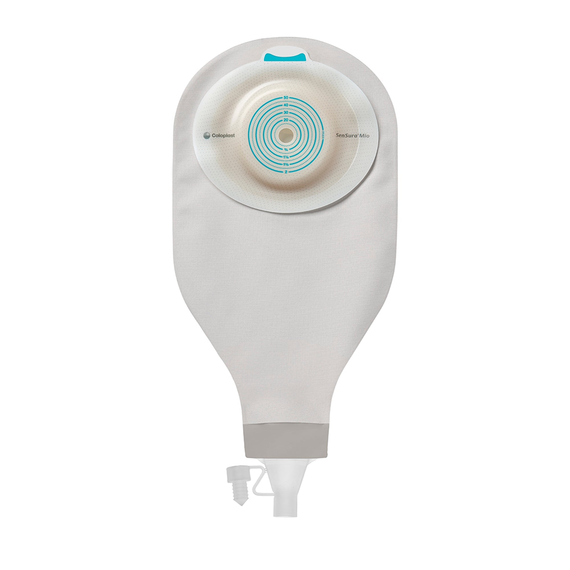 Ostomy Pouch SenSura Mio High Output One-Piece System Convex, Trim to Fit 3/8 to 2 Inch Stoma Drainable 