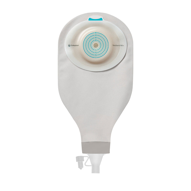 Ostomy Pouch SenSura Mio High Output One-Piece System Convex, Trim to Fit 3/8 to 2 Inch Stoma Drainable (Box of 10)