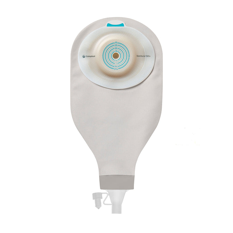 Ostomy Pouch SenSura Mio High Output One-Piece System Convex Light, Trim to Fit 10 to 43 mm Stoma Drainable (Box of 10)