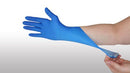 GLOVE EXAM NITRILE PF THIN SMTEXT NS BLUE 300/BX 10BX/CS