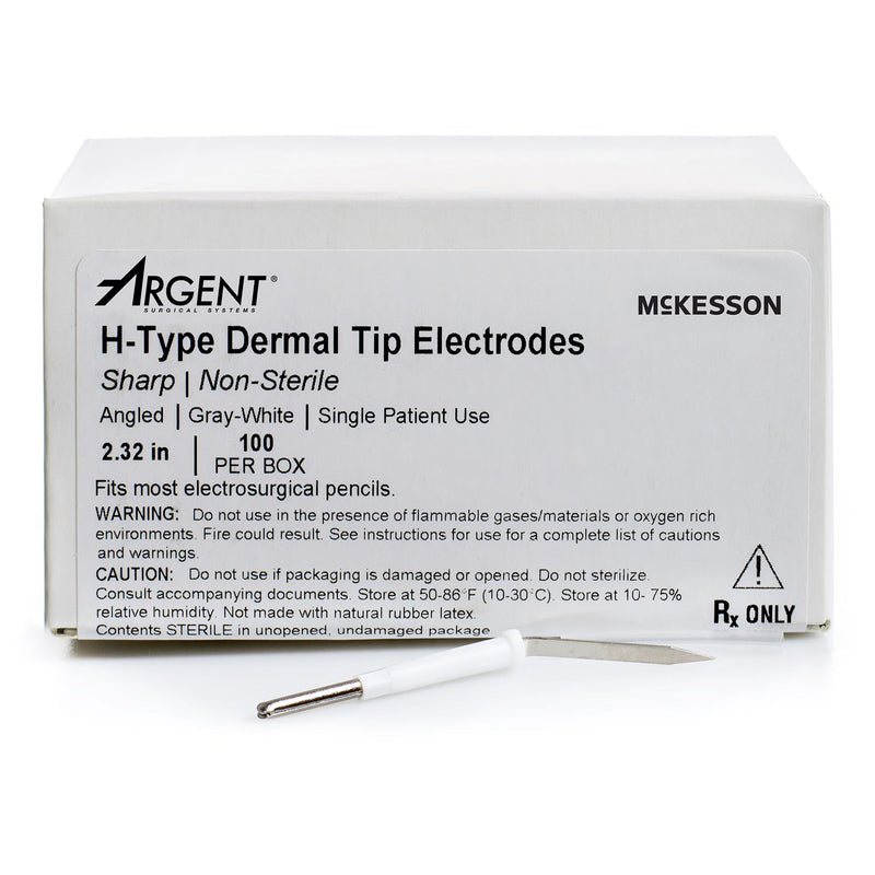 Blade Electrode McKesson NonSterile Sharp Angled Blade Tip Disposable 