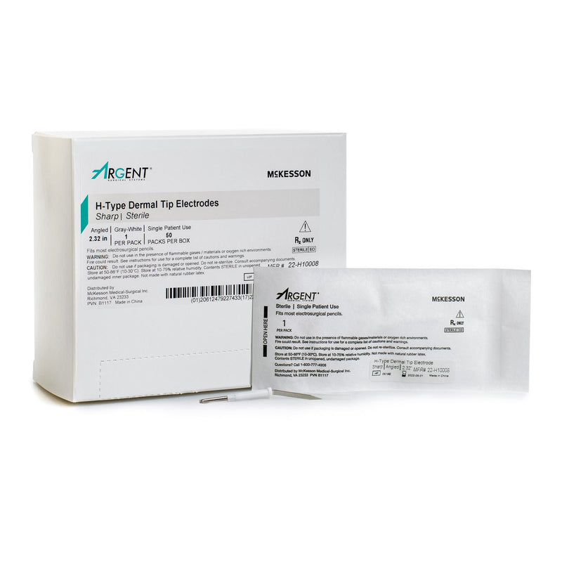 Blade Electrode McKesson Sterile Sharp Angled Blade Tip Disposable (Box of 50)