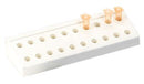 RACK TUBE MICROCENTRIFUGE PP1.5ML/2.0ML 20-PLACE WHT