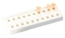 RACK TUBE MICROCENTRIFUGE PP1.5ML/2.0ML 20-PLACE WHT