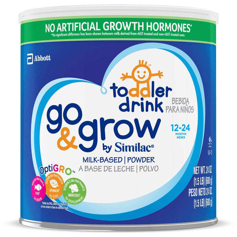Toddler Formula Go & Grow by Similac Unflavored 24 oz. Can Powder Vitamins / Minerals 