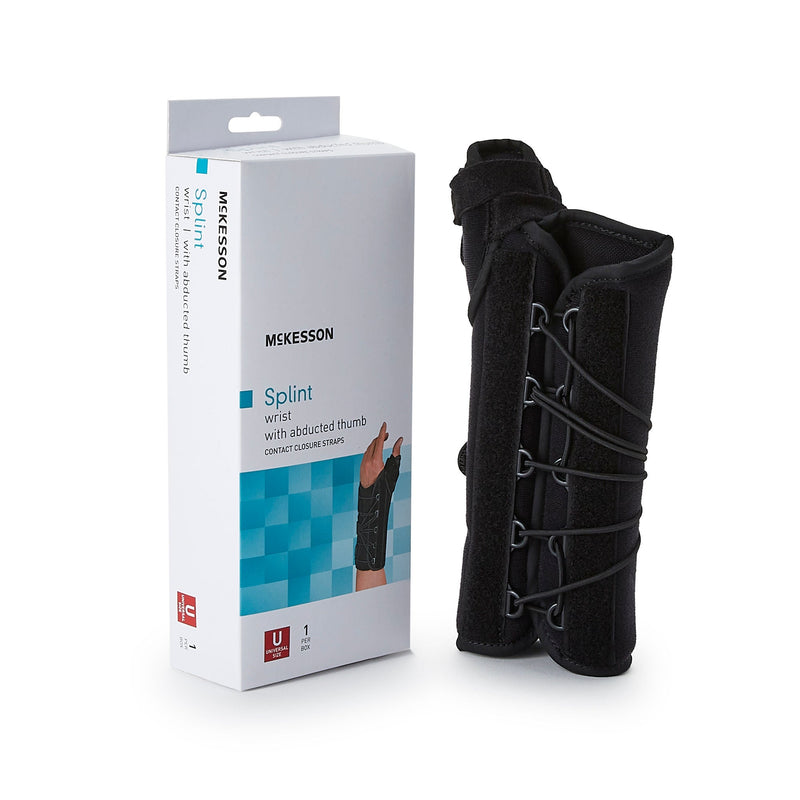 McKesson Right Wrist Splint with Abducted Thumb, One Size Fits Most (Each)