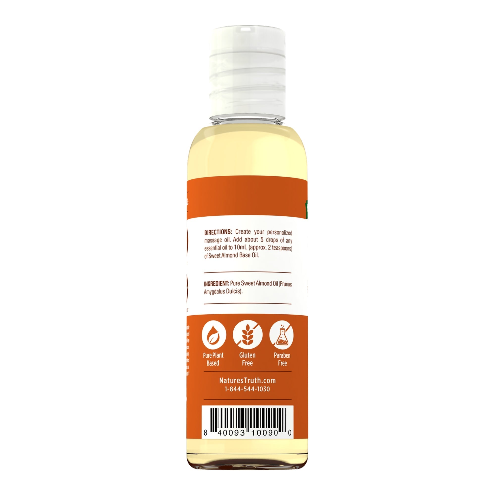 Piping Rock Health Products Nature's Truth Sweet Almond Skin Care Oil 