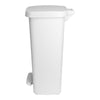 McKesson Waste Can with Step-On Pedal, White, 15.16 x 14.76 x 26.57 Inch (Case)
