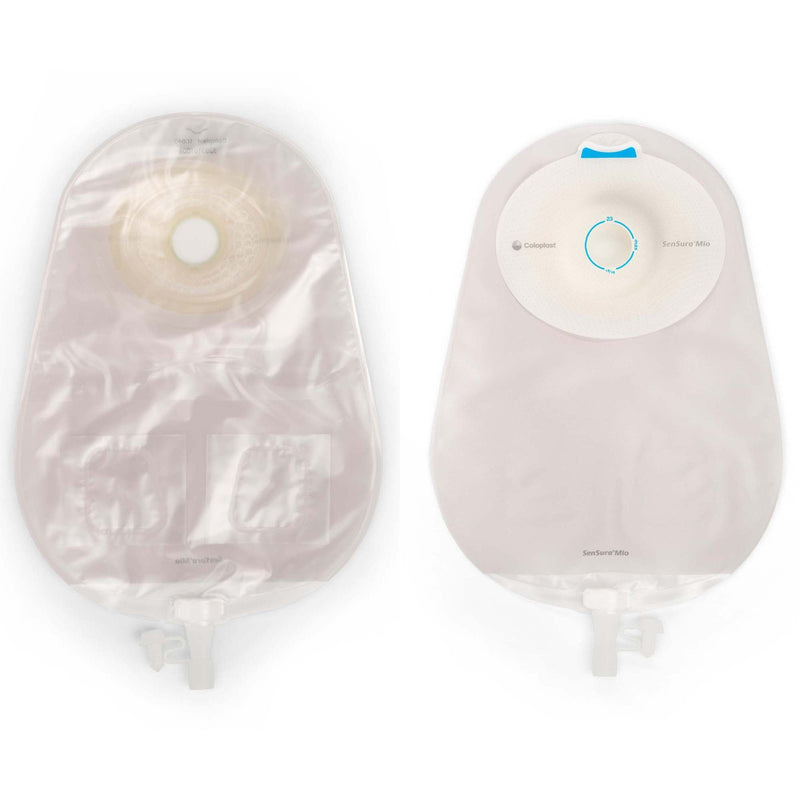 SenSura Mio Convex Deep 1-Piece Transparent Urostomy Pouch, 21mm Stoma (Box of 10) 
