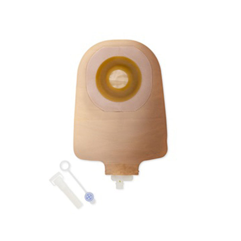 Urostomy Pouch Premier One-Piece System 9 Inch Length Flat, Pre-Cut Drainable 