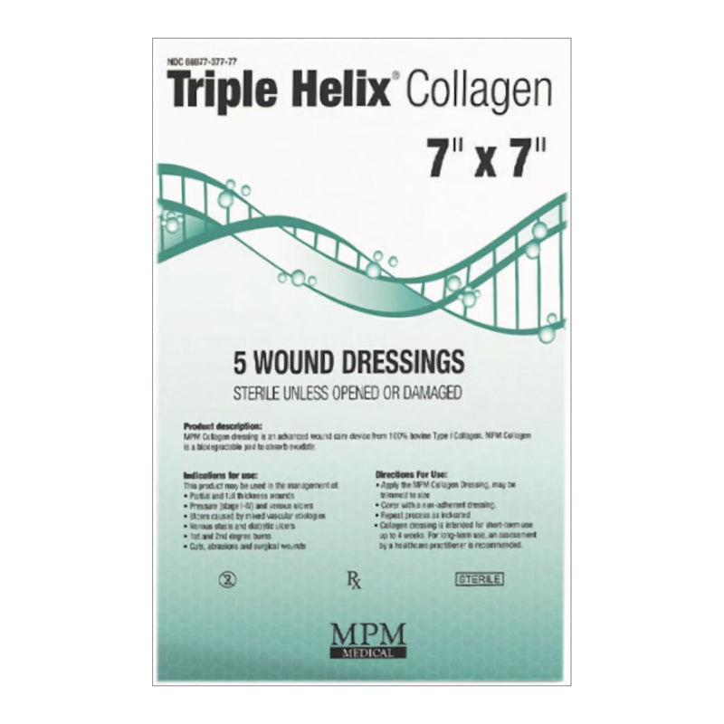 Collagen Dressing Triple Helix 7 X 7 Inch Square Sterile 
