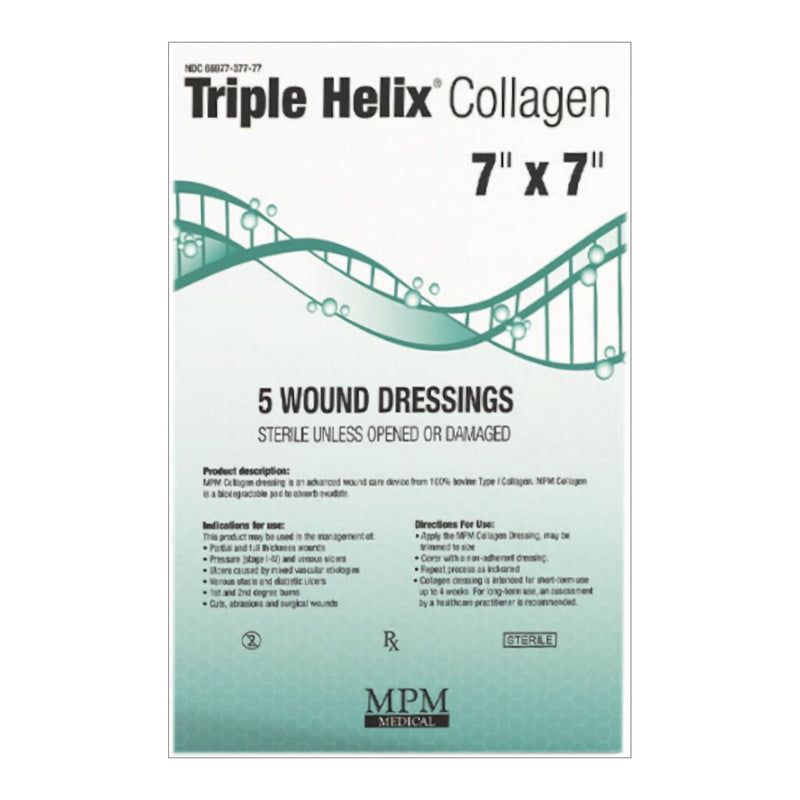Collagen Dressing Triple Helix 7 X 7 Inch Square Sterile (Case of 50)