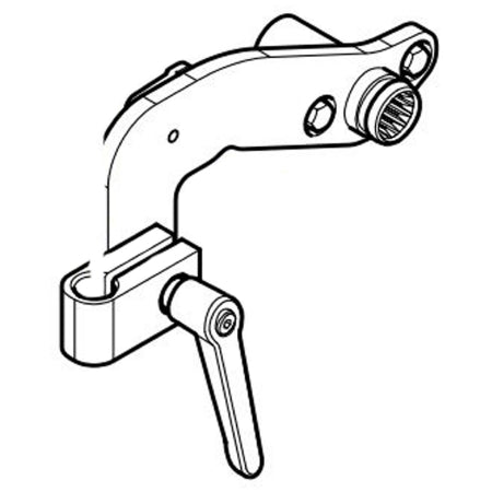 Midmark Knee Crutch Mounting Brackets for Ritter 224/225 