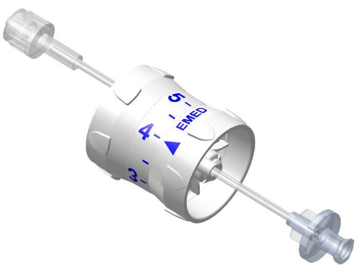 Flow Control Device VersaRate For Use with Gravity Infusion Sets, Mechanical and Elastomeric Infusion Pumps