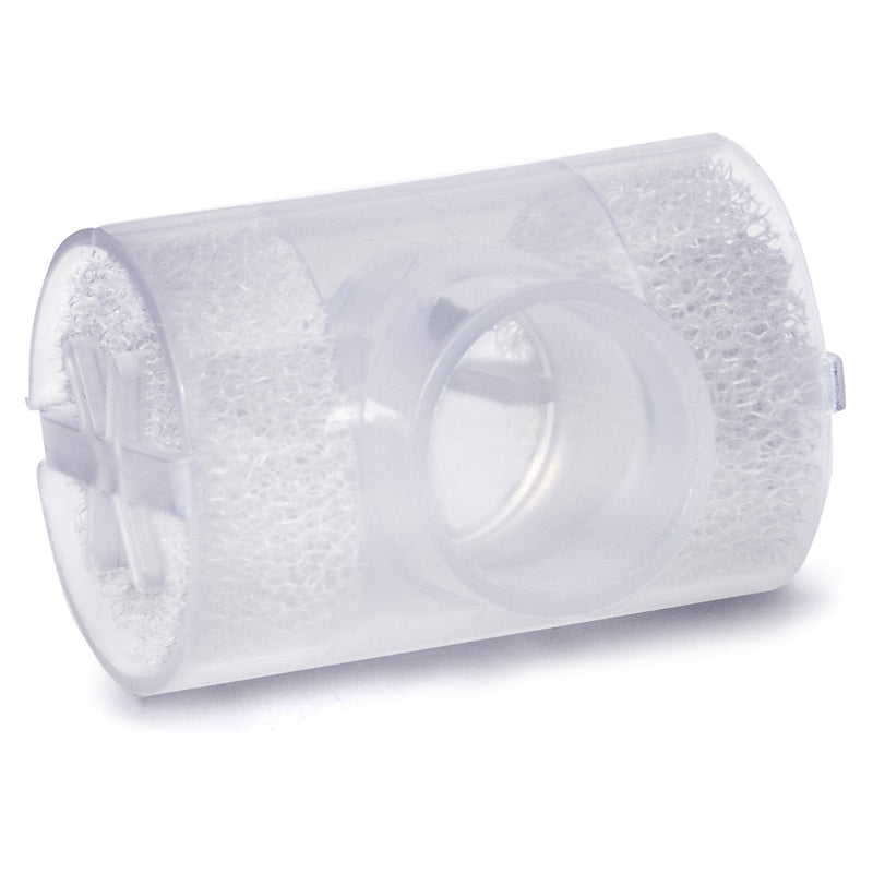 Heat and Moisture Exchanger-Trach McKesson ≤25 mg H₂O/L @ VT 1000 mL 1.0 cm H₂O @ 30 LPM T-Style 