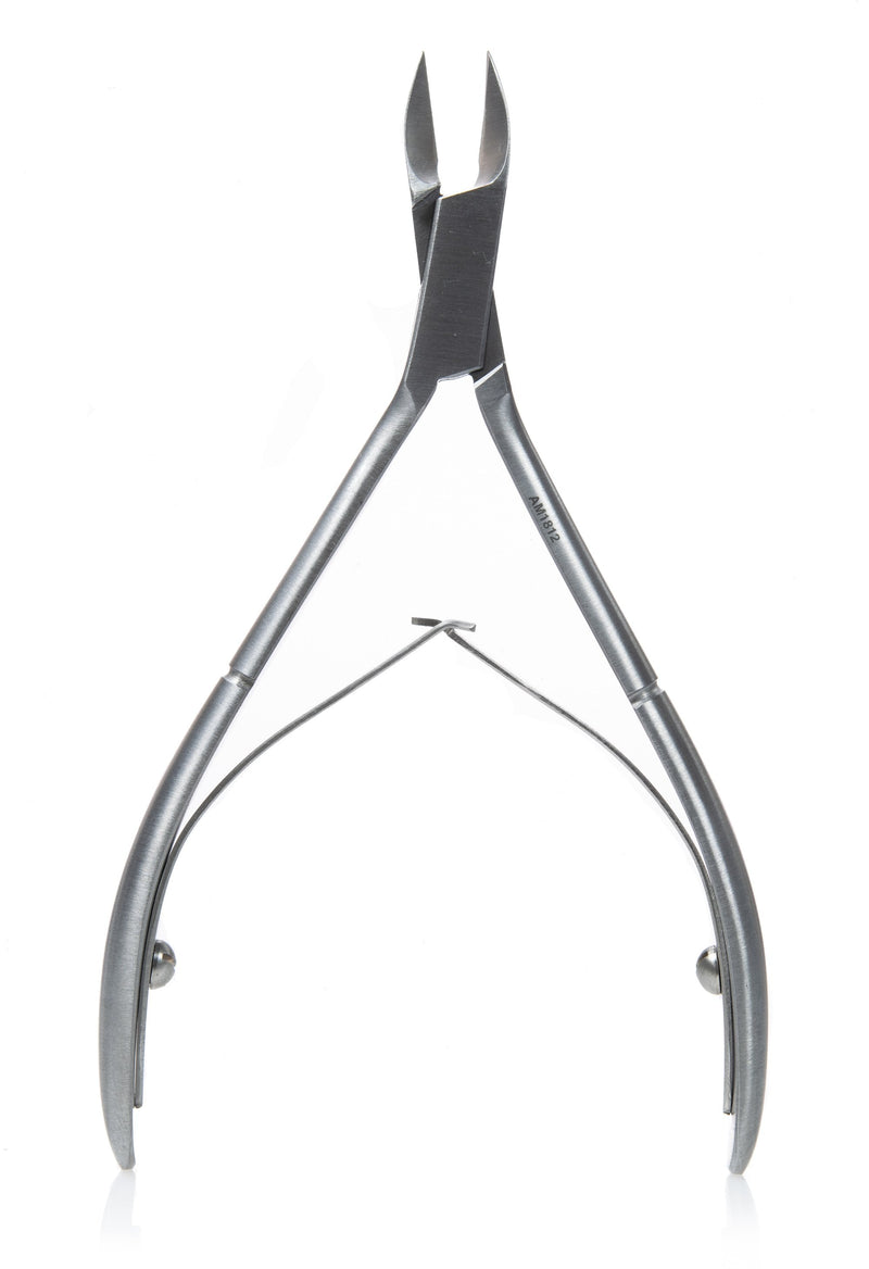Tissue / Cuticle Nipper McKesson Argent Angled Jaws 11 mm X 4-1/2 Inch Length Stainless Steel 