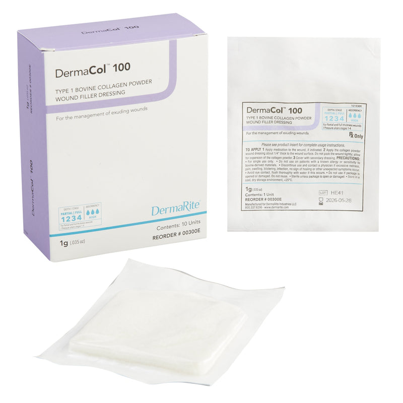 Collagen Powder DermaCol 100 Sterile 1 Gram 