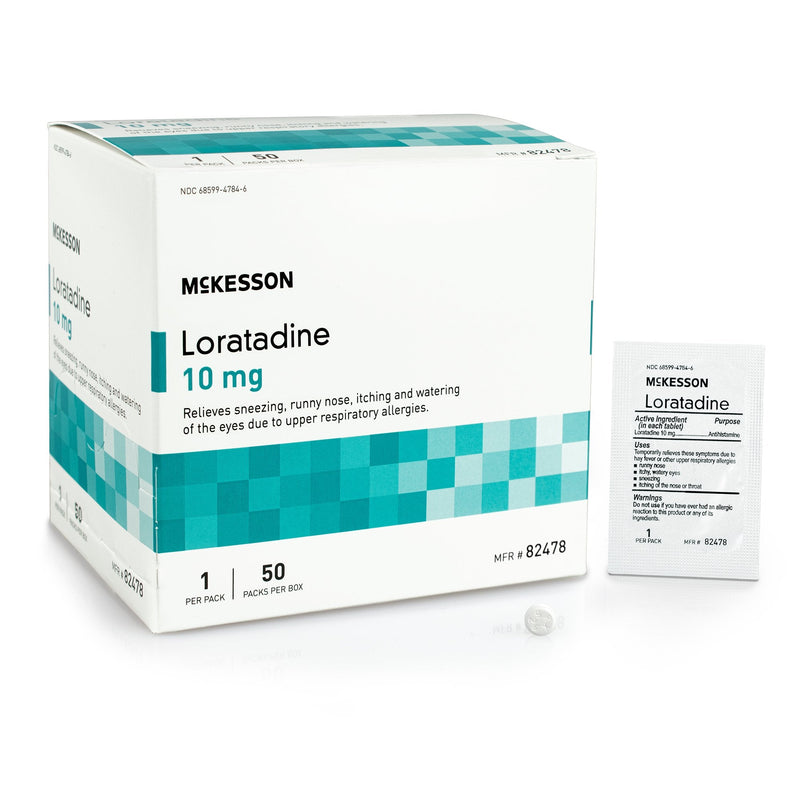 Allergy Relief McKesson 10 mg Strength Tablet 1 per Packet 