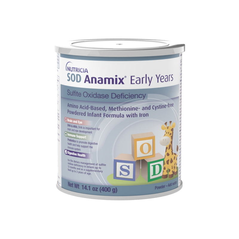 Infant Formula SOD Anamix Early Years Unflavored 14.1 oz. Can Powder Amino Acid Sulfite OIxidase Deficiency 