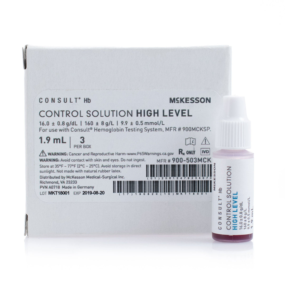 Control Consult Hb Hemoglobin High Level 3 X 1.9 mL
