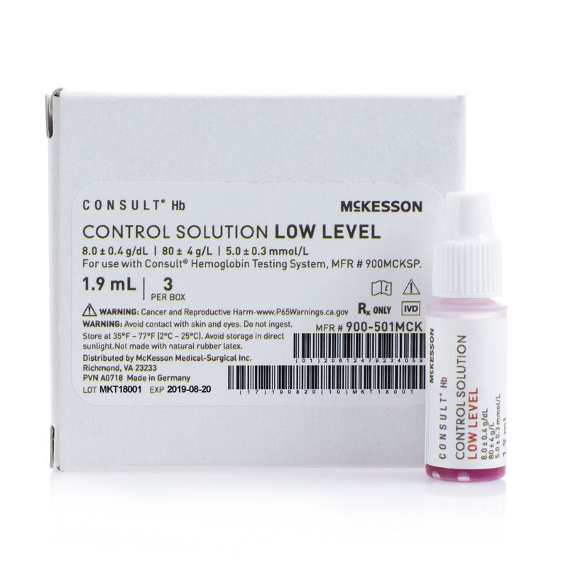 Control Consult Hb Hemoglobin Low Level 3 X 1.9 mL 
