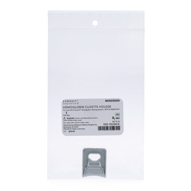 McKesson Consult Hb Microcuvette Holder For use with the McKesson Consult Hb Hemoglobin Testing System, MFR