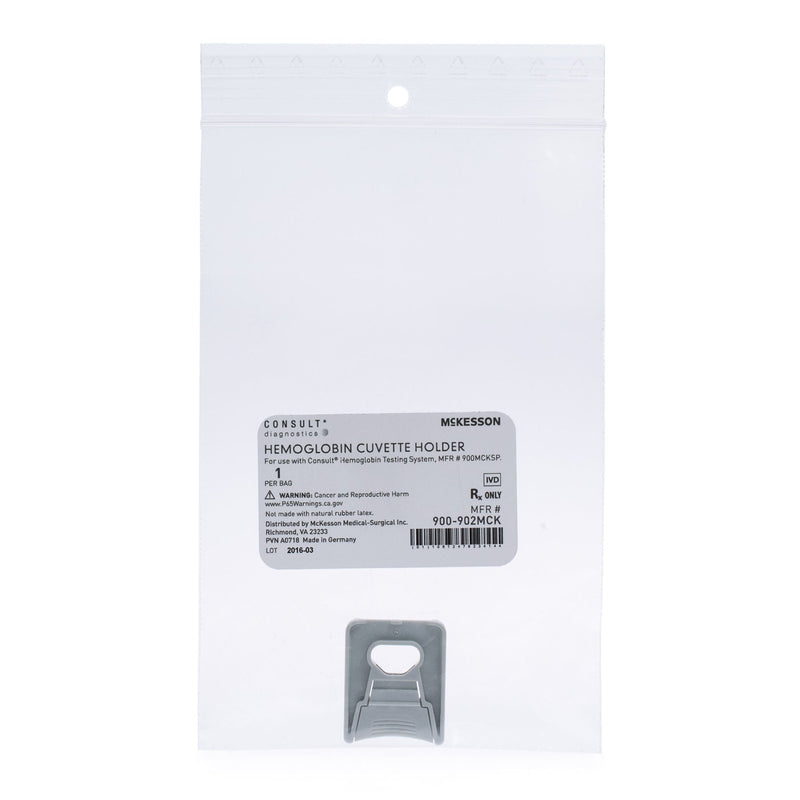 McKesson Consult Hb Microcuvette Holder For use with the McKesson Consult Hb Hemoglobin Testing System, MFR