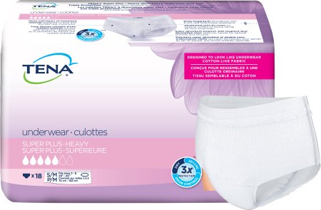 UNDERWEAR WOMEN SM/MD WHT18/PK 4PK/CS