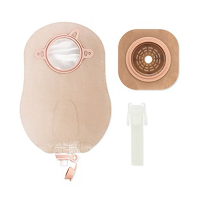 Urostomy Pouch New Image Two-Piece System 9 Inch Length Flat, Trim to Fit Drainable (Box of 5)