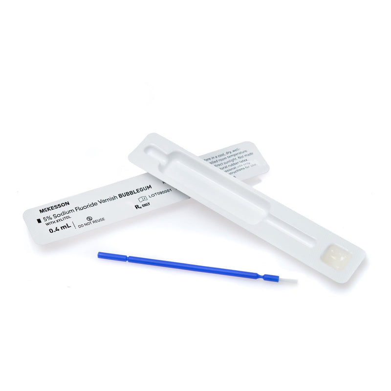 McKesson Fluoride Varnish 0.4 mL X 35 per Box Bubblegum Flavor 