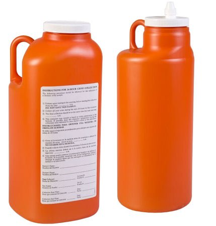 CONTAINER COLLECTION URINE W/SPOUT TOP 3500ML 24/CS
