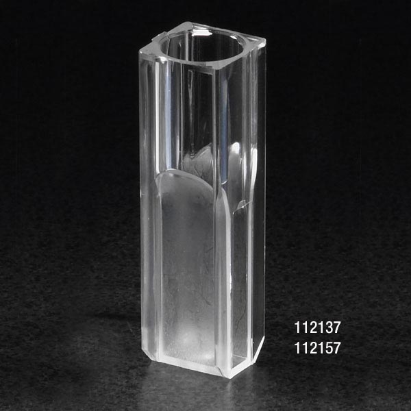 CUVETTE MICRO 1.5ML W/CLEARSIDES PMMA 100/TRAY 5TRAY/CS