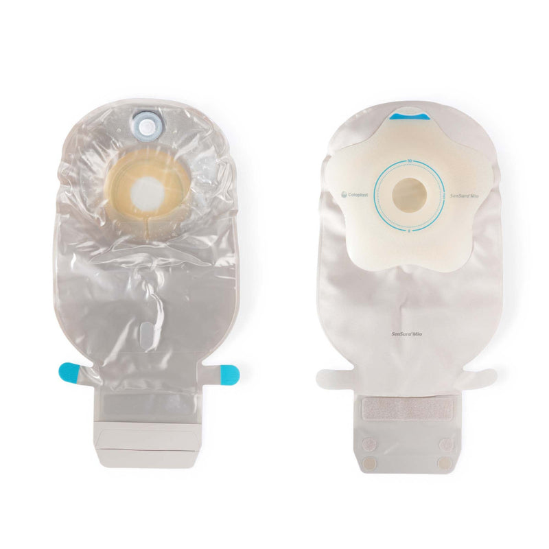 Ostomy Pouch SenSura Mio Concave One-Piece System 11 Inch Length, Maxi Convex, Pre-Cut 1-3/8 Inch Stoma Drainable