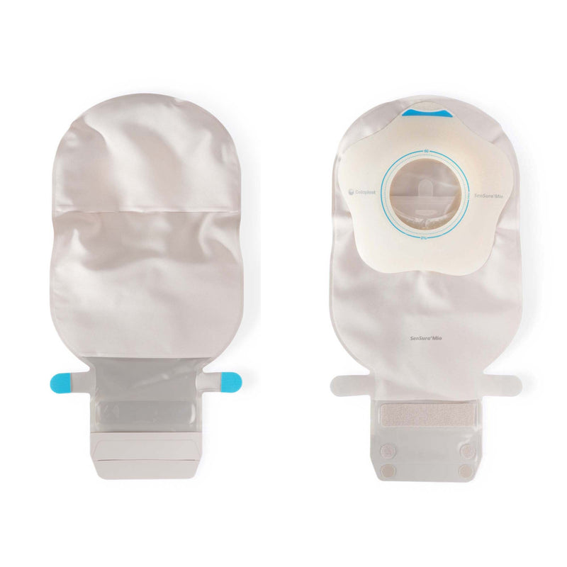 Ostomy Pouch SenSura Mio Concave One-Piece System 11 Inch Length, Maxi Convex, Pre-Cut 9/16 Inch Stoma Drainable (Box of 10)