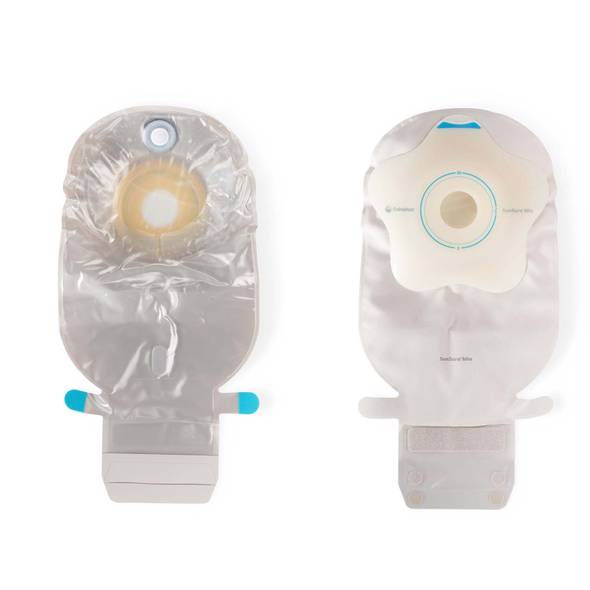 Ostomy Pouch SenSura Mio Convex One-Piece System 11 Inch Length, Maxi Convex, Pre-Cut 1-3/16 Inch Stoma Drainable 