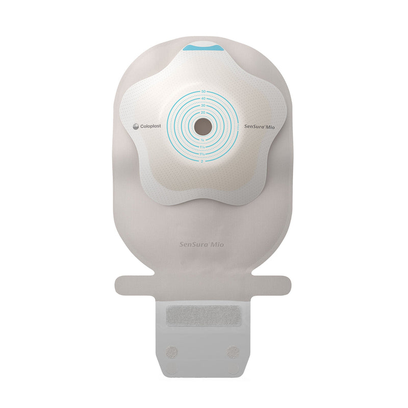 Ostomy Pouch SenSura Mio Convex One-Piece System 11 Inch Length, Maxi Convex, Pre-Cut 1 Inch Stoma Drainable (Box of 10)