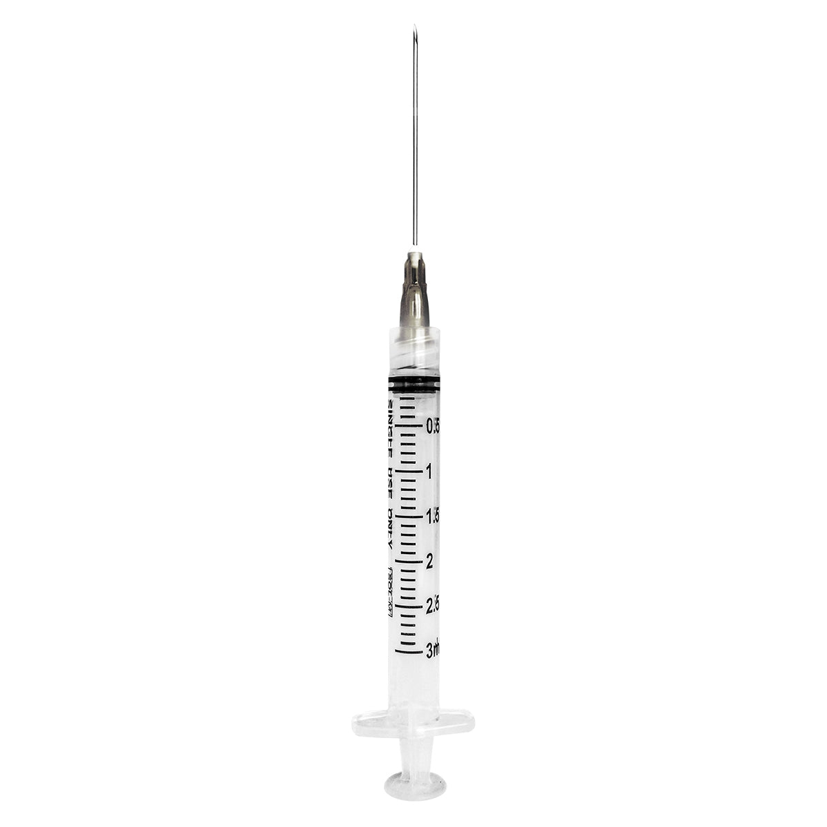 Standard Hypodermic Syringe with Needle Sol-M 3 mL 1-1/2 Inch 22 Gauge NonSafety Regular Wall
