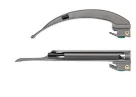 Laryngoscope Blade Rusch Miller Type Fiberoptic Light Child NonSterile (Box of 10)