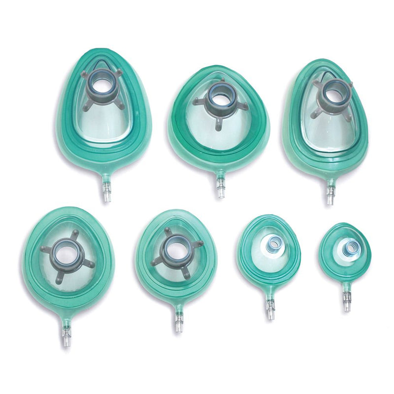 Anesthesia Mask Vent Mask Elongated Style Adult One Size Fits Most Hook Ring 