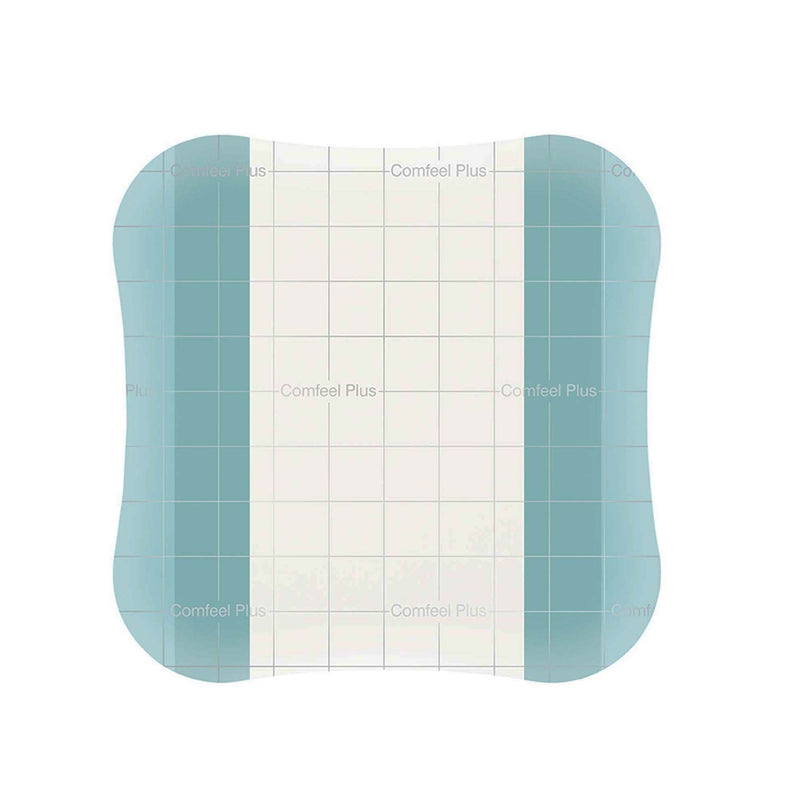 Thin Hydrocolloid Dressing Comfeel Plus Transparent Thin Film Backing 6 X 6 Inch Square Hydrocolloid / Sodium Carboxymethylcellulose (CMC) / Film 