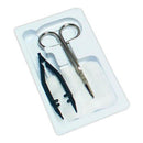 TRAY SUTURE REMOVAL 5.5INFORCEP/SCISSORS 50/CS