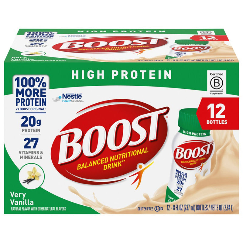 Oral Supplement Boost High Protein Very Vanilla Flavor Liquid 8 oz. Bottle (Each)