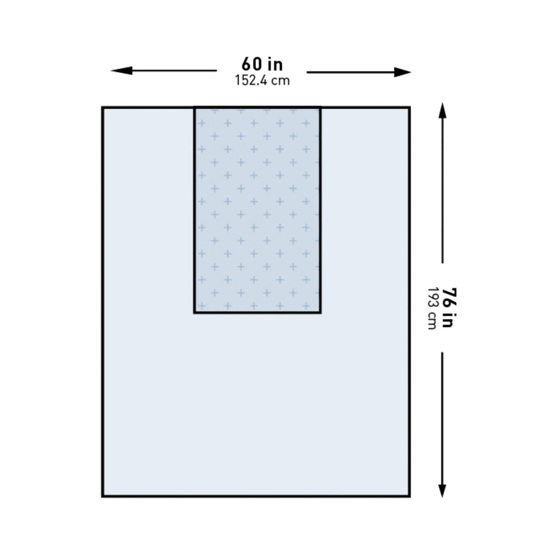 General Purpose Drape McKesson Three-Quarter Drape 60 W X 76 L Inch Sterile (Case of 20)