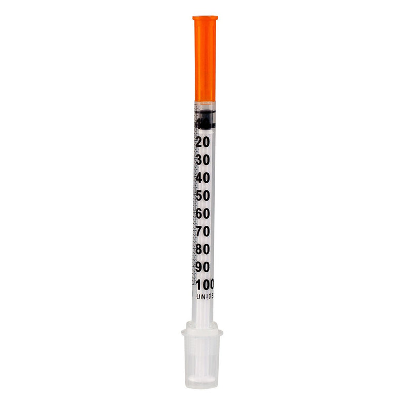 Standard Insulin Syringe with Needle Sol-M 1 mL 1/2 Inch 27 Gauge NonSafety Regular Wall