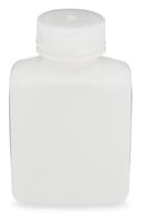 BOTTLE WIDE MOUTH RECTANGULARHDPE 250ML 12/BG