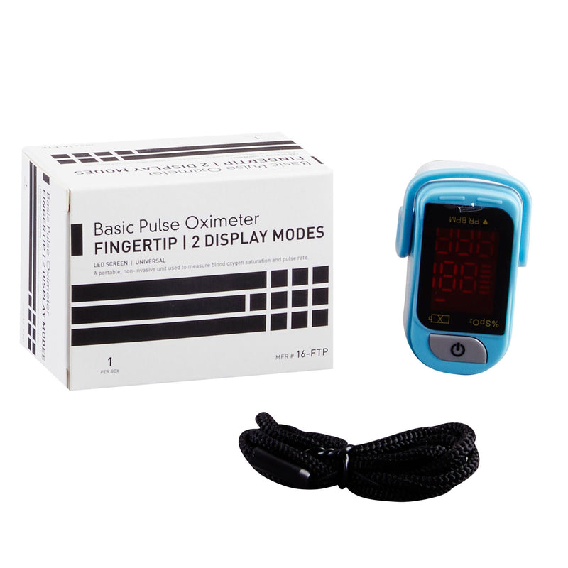 Fingertip Pulse Oximeter McKesson Adult / Pediatric Battery Operated LED Display (Case of 6)