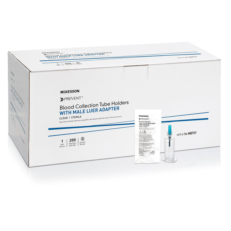 Blood Transfer Device with Luer Lock Adapter McKesson For the Needleless Transfer of Blood 