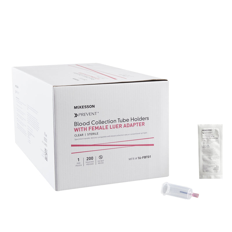 Blood Transfer Device with Female Luer Adapter McKesson For the Needleless Transfer of Blood 