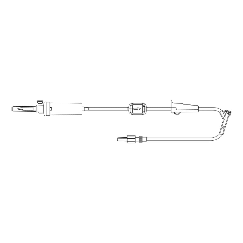 Primary IV Administration Set MedStream Gravity 1 Port 20 Drops / mL Drip Rate 0.2 Micron Filter 108 Inch Tubing Solution Without Flow Regulator 