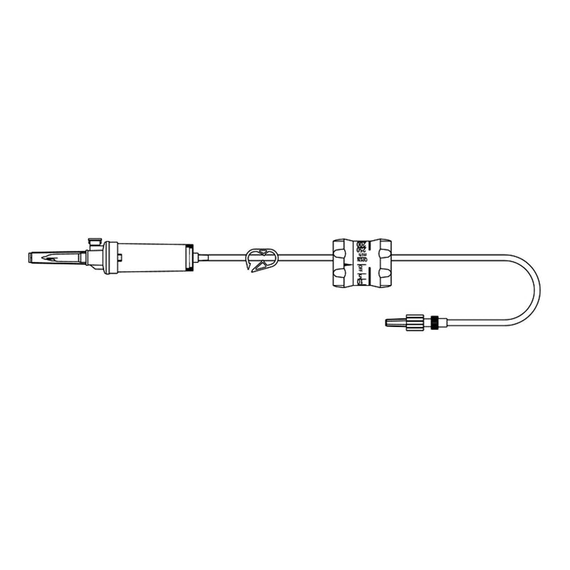 Primary IV Administration Set MedStream Gravity Without Ports 20 Drops / mL Drip Rate 15 Micron Filter 92 Inch Tubing Solution Flow Regulator (Case)